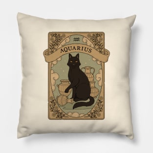 Aquarius- Cats Astrology Pillow