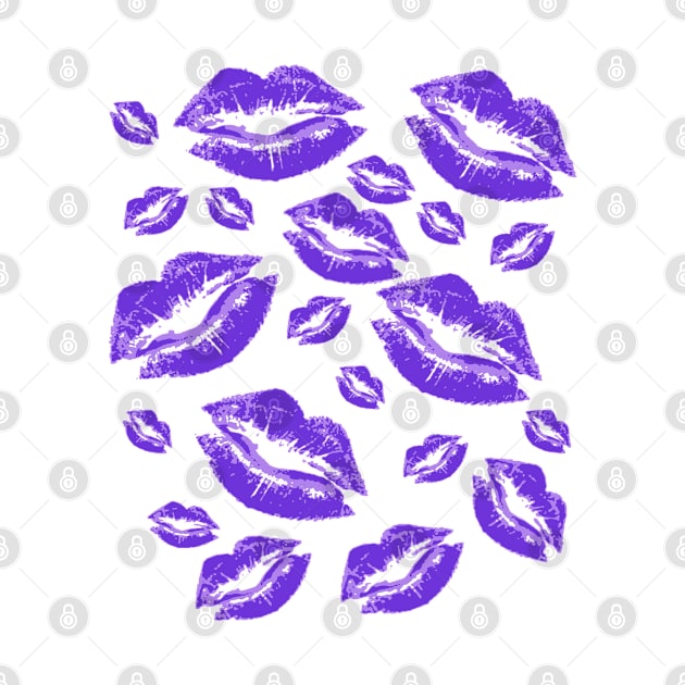 Cover Me In Kisses Gothic Purple Lipstick Flirtatious Fun by taiche