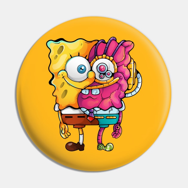 Spongebob Cyborg Pin by Harsimran_sain