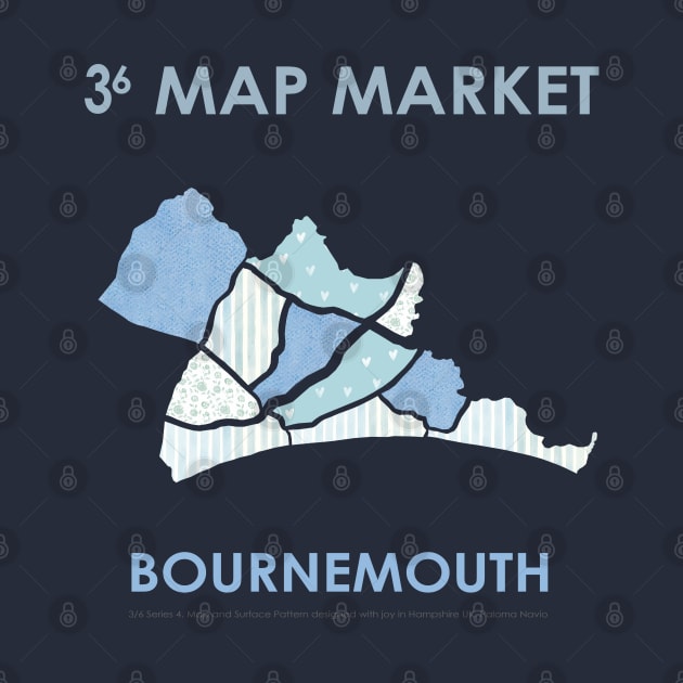 Bournemouth Map - Pocket Size by Paloma Navio