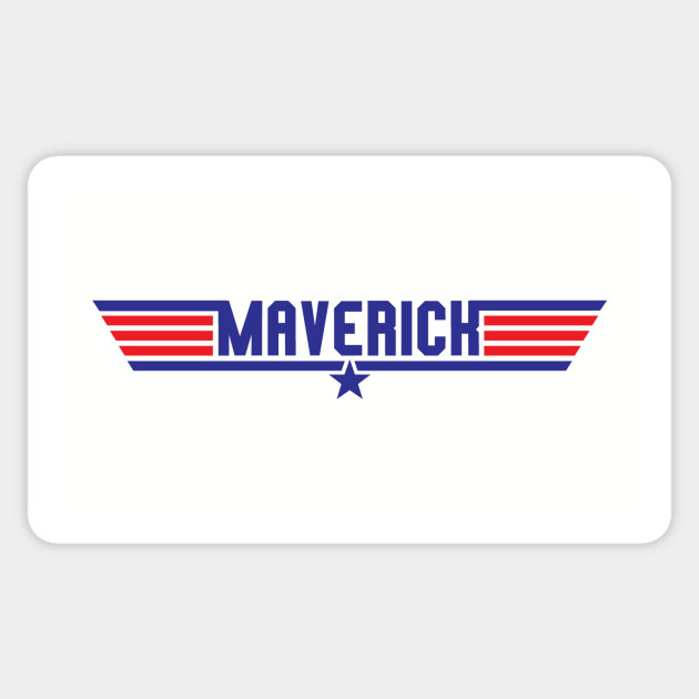 Top Gun Maverick Text Top Gun Sticker Teepublic