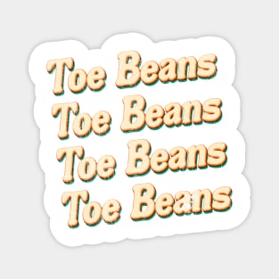 Toe Beans (vintage look) Magnet