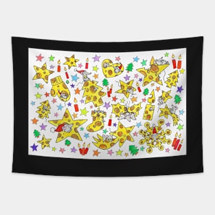 Cheesy Christmas Wishes Tapestry