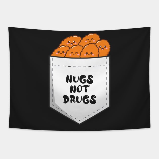 Pocket Funny for Nugs not drugs Tapestry by Design Malang