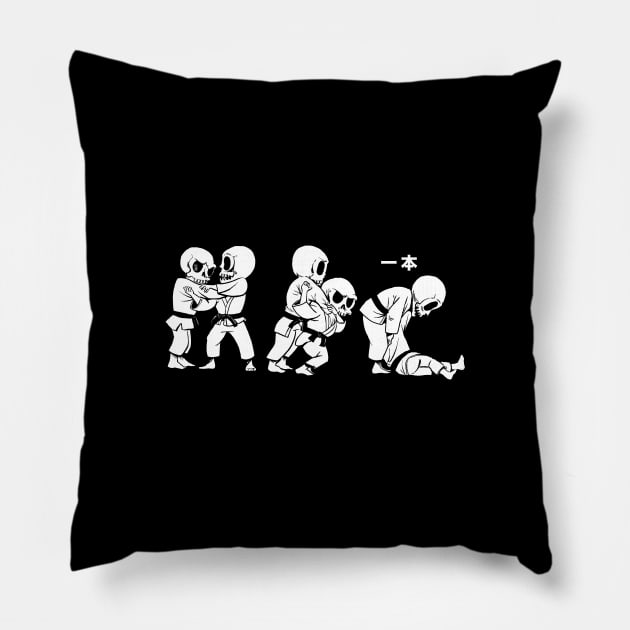 Judo Pillow by Black Tee Inc