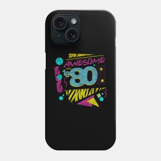 Awesome Since 1980-80’s Birthday Celebration, 41st Birthday Phone Case