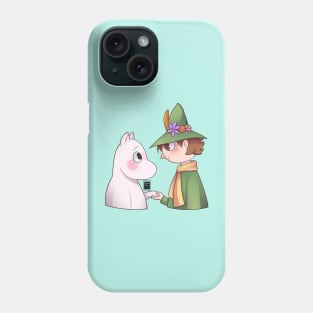 Moomin Troll and Snufkin Phone Case