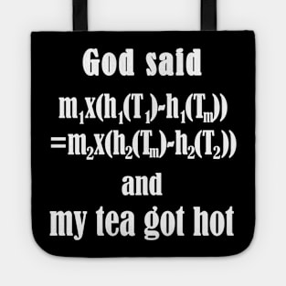 Physics Teacher Science Tea Sayings Tote