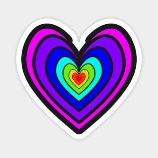 Rosy Heart (Rainbow 1) Magnet