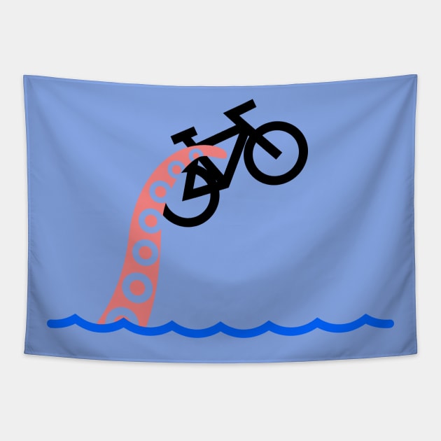 Octopus Bike Tapestry by imotvoksim