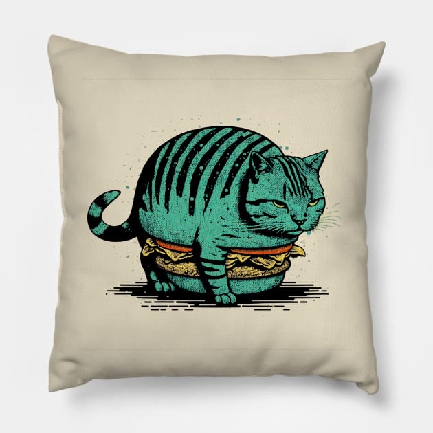 Catburger Pillow by DragonDream