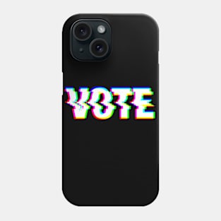 Vote Glitch Effect Phone Case