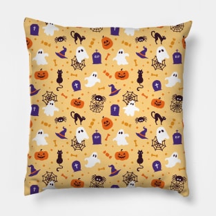 Cute Halloween Pattern Design Pillow