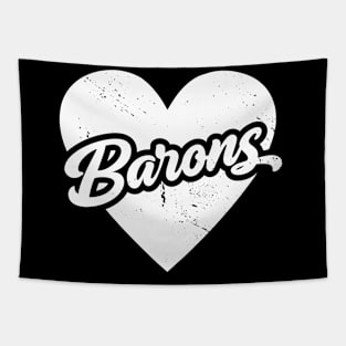 Vintage Barons School Spirit // High School Football Mascot // Go Barons Tapestry