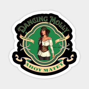 Dancing Molly Pirate Ship Magnet