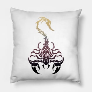 Scorpio, animal tribal print, scorpion zodiac sign, celtic design Pillow