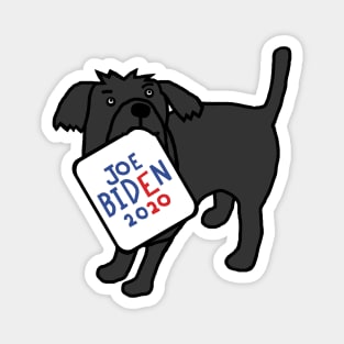 Cute Dog with Joe Biden 2020 Sign Magnet