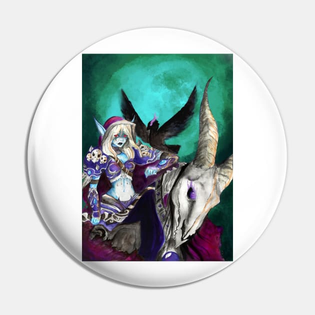 Sylvanas Windrunner Pin by KaijuCupcakes