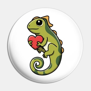 Valentine’s Day with reptile Pin