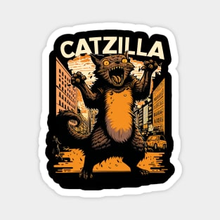 Kaiju Cat Monster - Catzilla Magnet