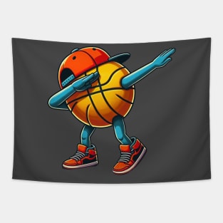 Funny Dabbing Basketball Art Tapestry