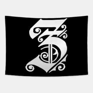 Silver Letter Z Tapestry