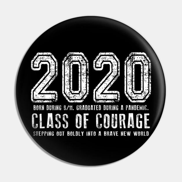 2020 Class of Courage - White Pin by Jitterfly