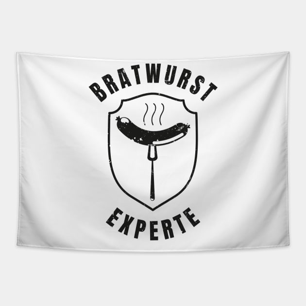 Bratwurst Experte Wurst Männer Grill BBQ Tapestry by Foxxy Merch