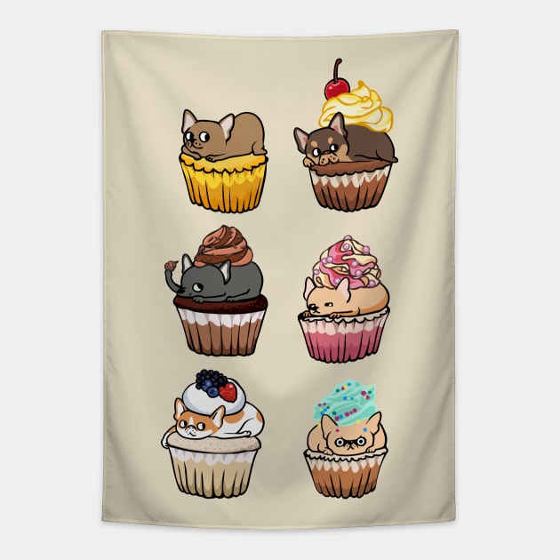 Cupcake Chihuahua Chihuahua Tapestry TeePublic