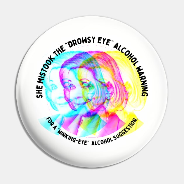 Lucille Bluth: She mistook the 'drowsy eye' alcohol warning for a 'winking-eye' alcohol suggestion Pin by akastardust