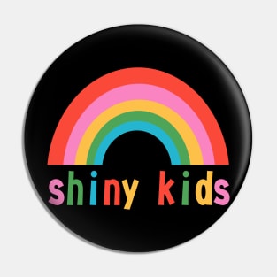 Rainbow kids shiny T-shirt Pin