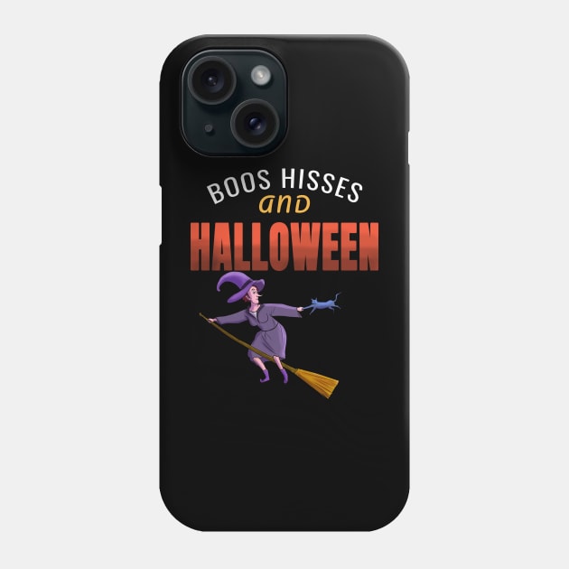 Boos hisses and halloween Phone Case by cypryanus