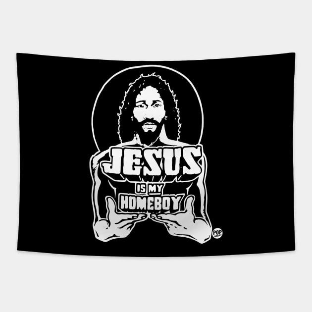 jesus homeboy Tapestry by toddgoldmanart