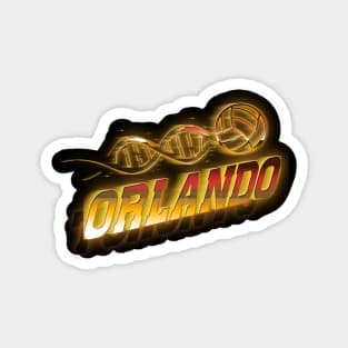 Graphic Basketball Orlando Proud Name Teams Vintage Magnet