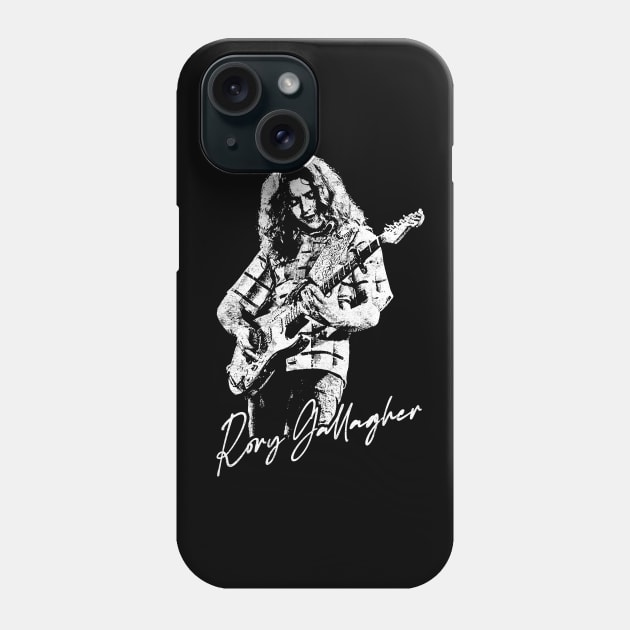 Rory Gallagher / Vintage Look Fanart Design Phone Case by DankFutura