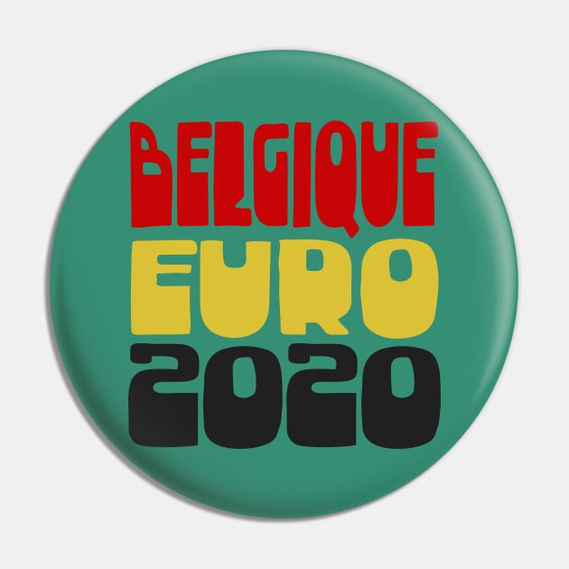 Belgique / Euro 2020 Football Fan Design Pin by DankFutura