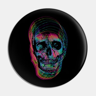 Rainbow Skull Pin