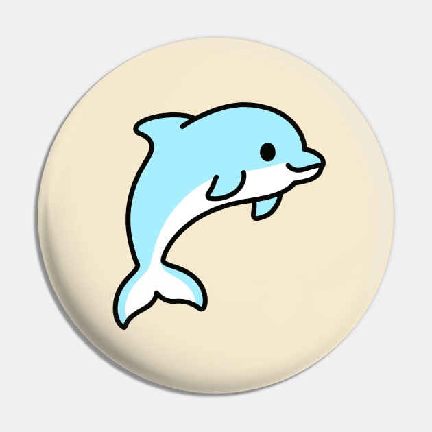 Dolphin Pin by littlemandyart