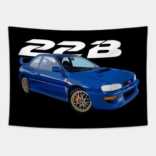 22b sti rally car wrx subaru impreza Tapestry