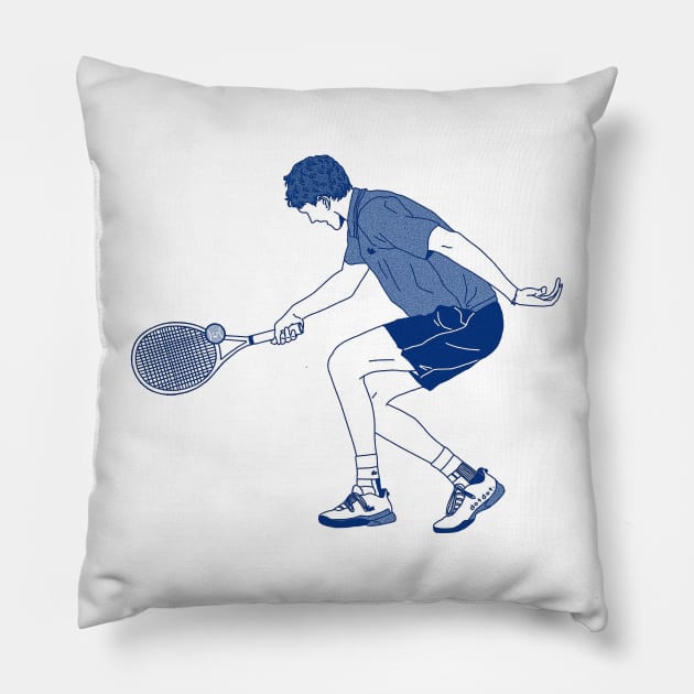 Daniil Medvedev :3 Pillow by dotbyedot