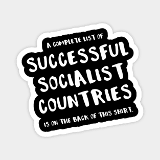 Funny Anti Socialism Magnet