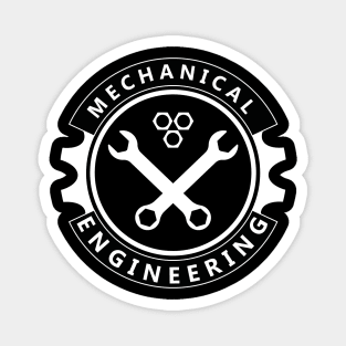 mechanical engineering, engineer funny logo design Magnet