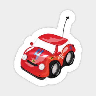 Red radio controlled Toy car Magnet