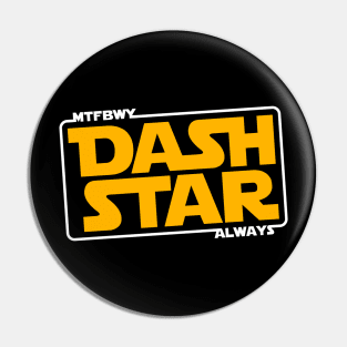 Dash Star Yellow Logo Pin