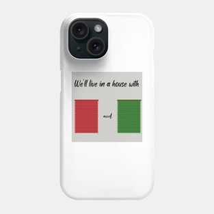 Red and Green Shutters Phone Case