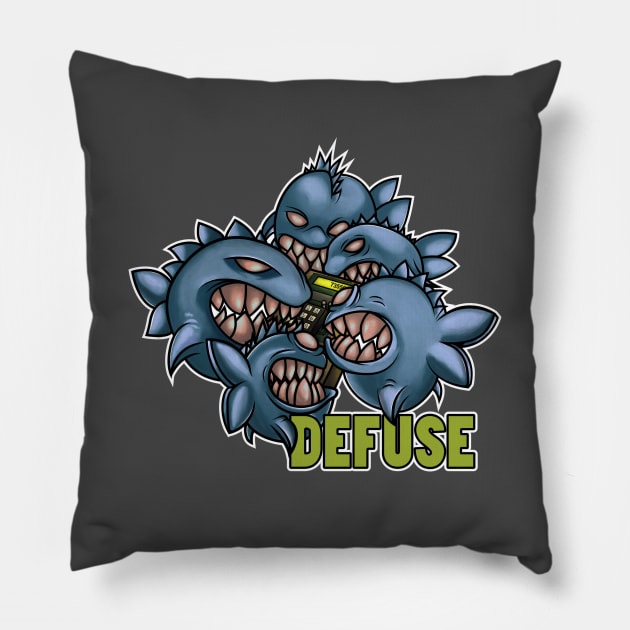 Defuse Pillow by 4funprint