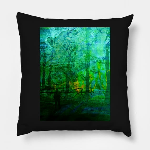 Golden - Autumn Walk Pillow by Marsal