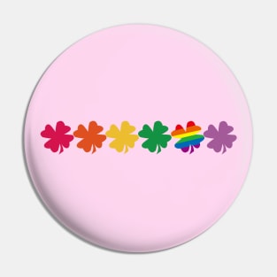 Rainbow Clover Pin