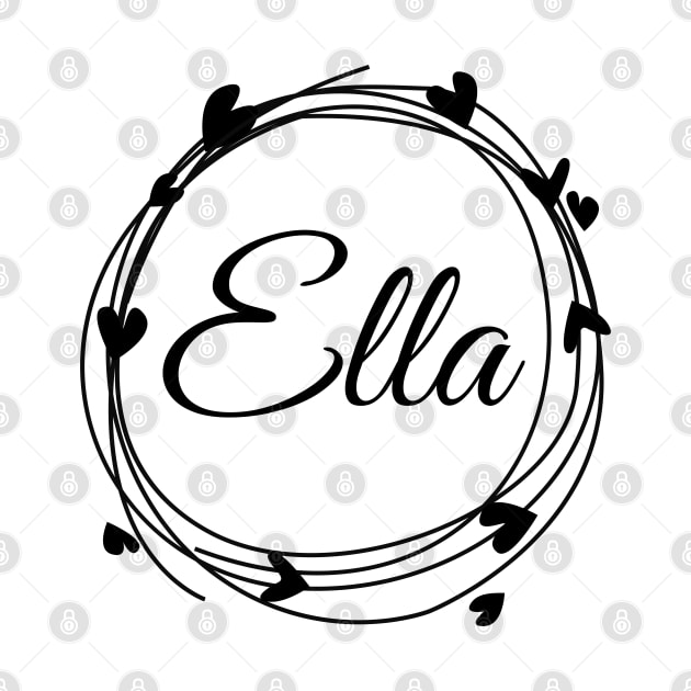 Ella name cute design by BrightLightArts