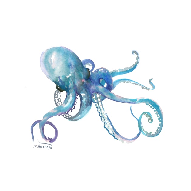 Octopus. Blue OCtopus design by surenart